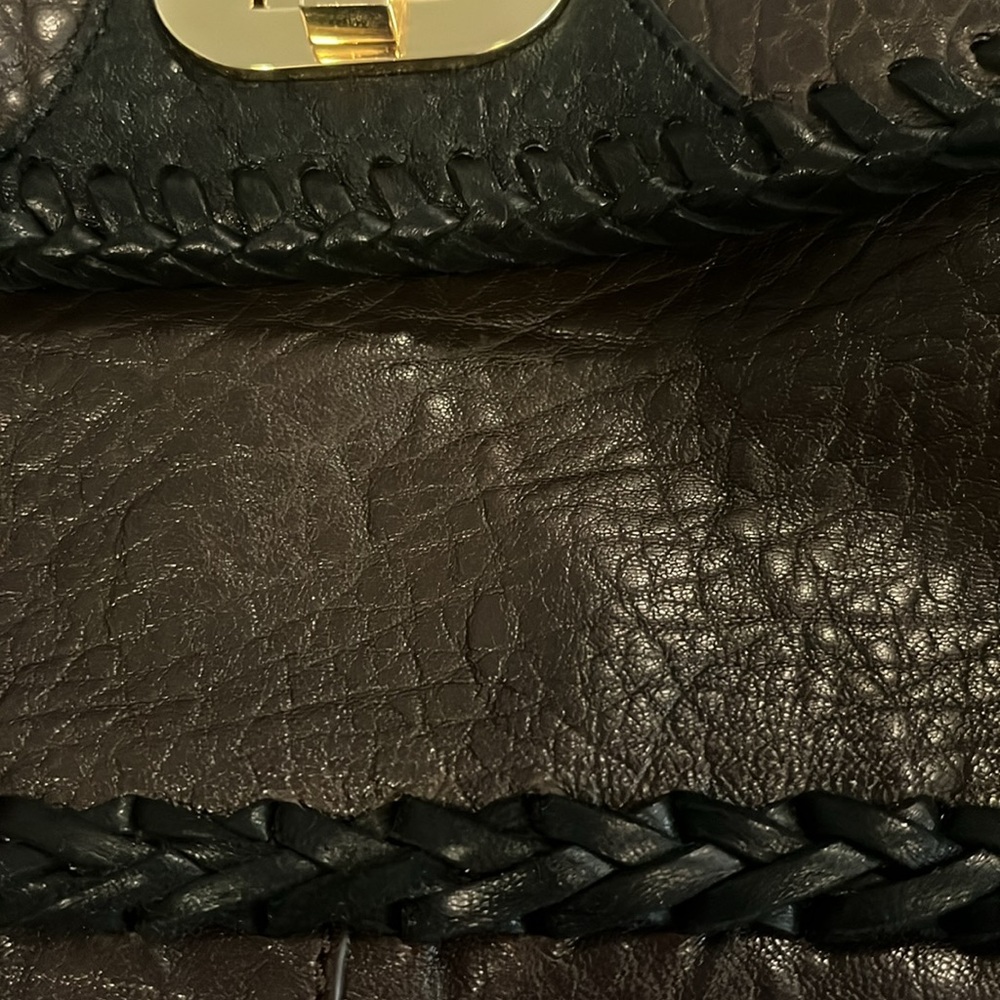 Badgley Mischka genuine leather handbag crossbody - Picture 8 of 9